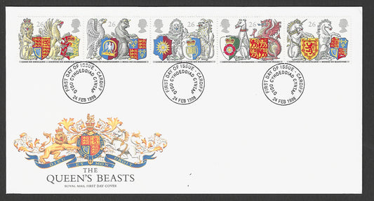 Great  Britain FDC - The Queens Beasts, 1998 - GGG00261