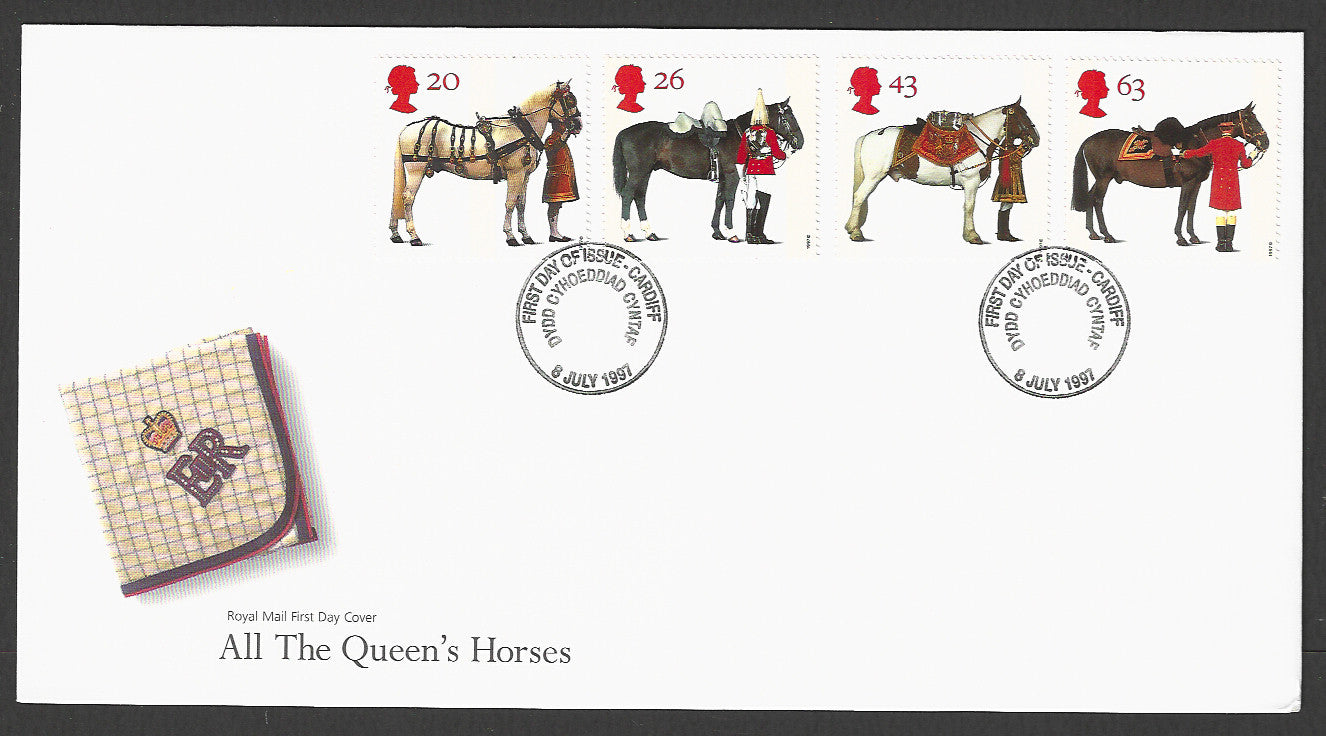 Great  Britain FDC - All The Queen's Horses, 1997 - GGG00266