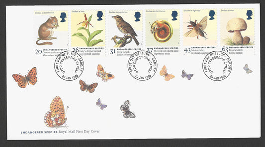 Great  Britain FDC - Endangered Species, 1998 - GGG00279