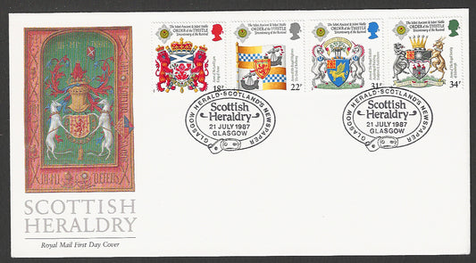 Great  Britain FDC - Scottish Heraldry, 1987 - GGG00286