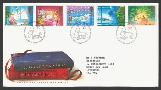 Great  Britain FDC - Christmas Its Magic, 1987 - GGG00299