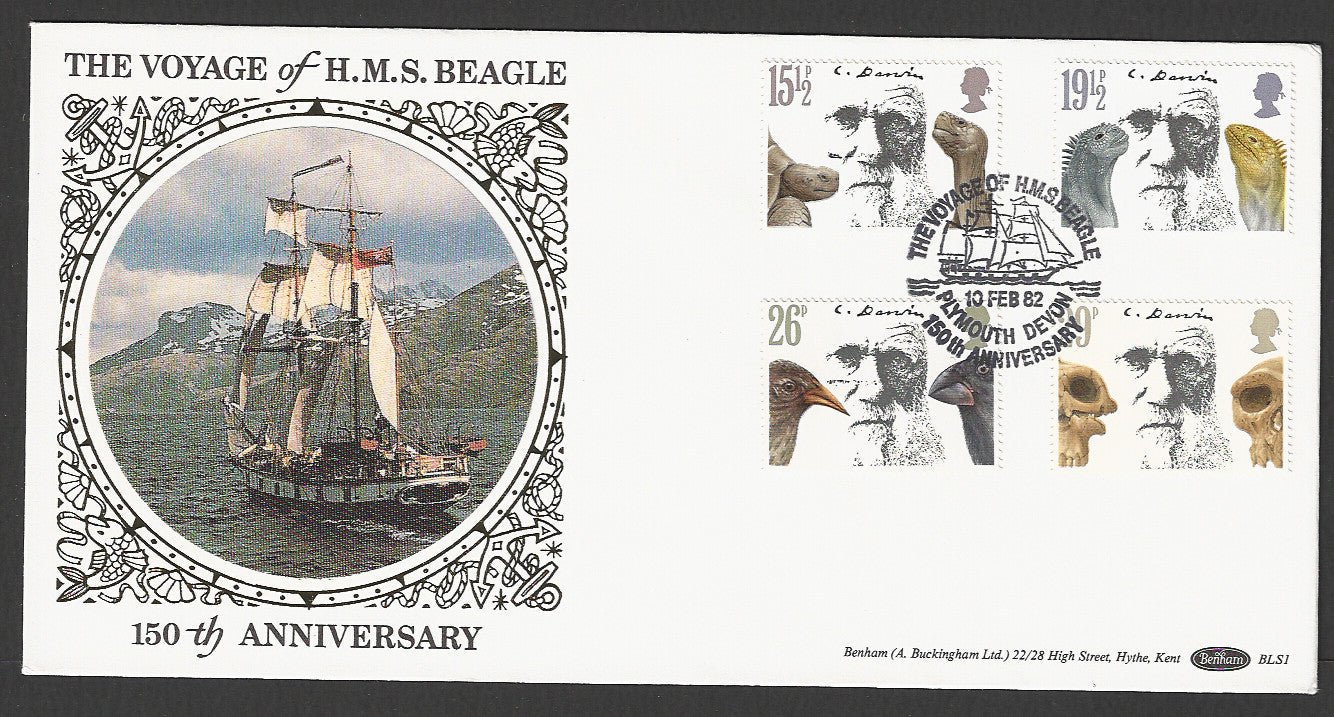 Great  Britain FDC - The Voyage of HMS Beagle, 1982 - GGG00305