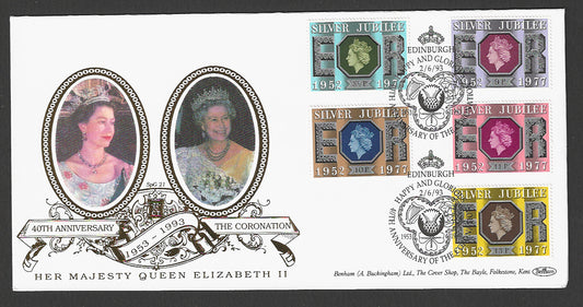 Great  Britain FDC - 40th Anniversary Majesty Quwwn Elizabeth II Silver Jubilee, 1977 - GGG00309