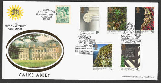 Great  Britain FDC - Calke Abbey The National Trust Centenary, 1995 - GGG00311