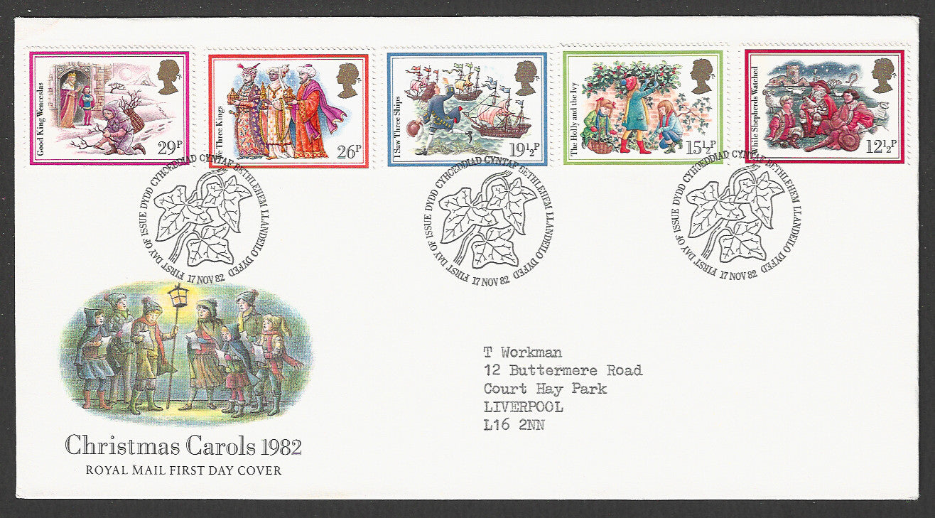 Great  Britain FDC - Christmas Caroles, 1982 - GGG00325
