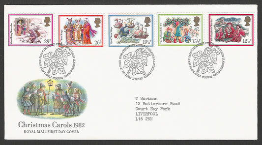 Great  Britain FDC - Christmas Caroles, 1982 - GGG00325