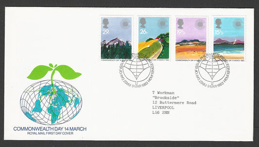 Great  Britain FDC - Common Wealth Day, 1983 - GGG00326