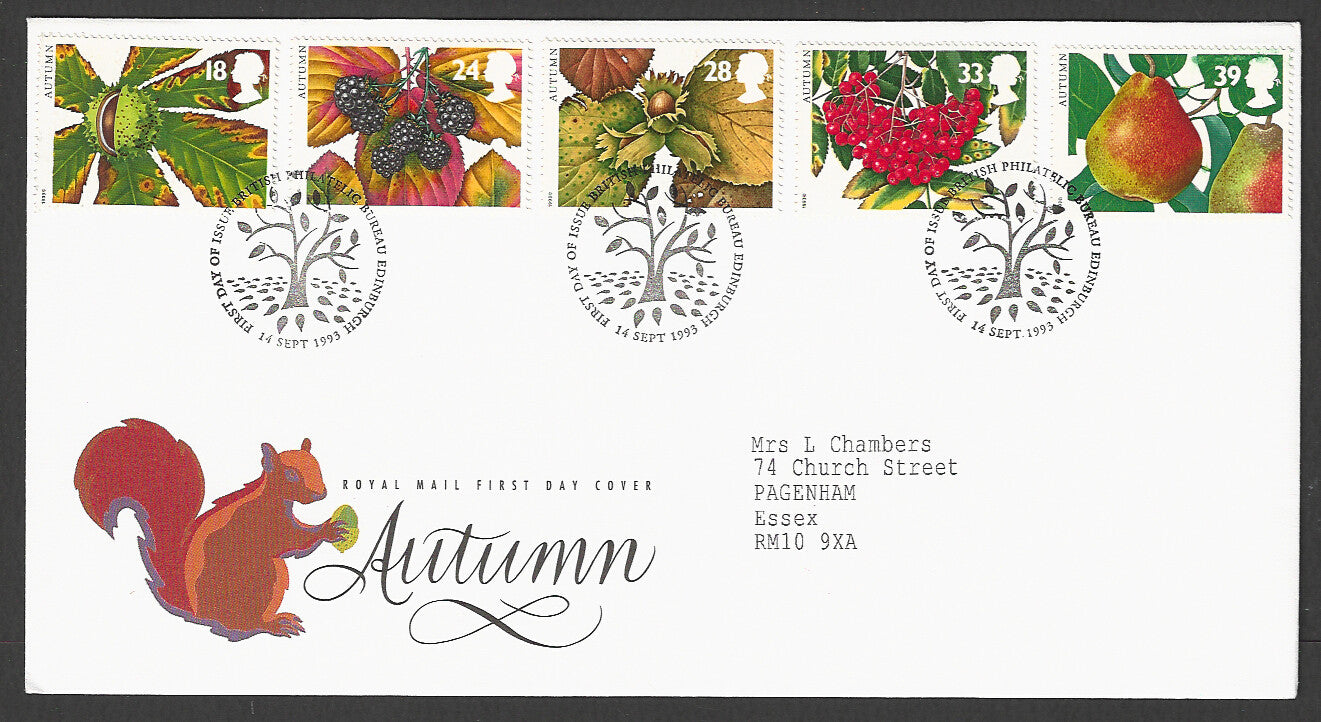 Great  Britain FDC - Autumn Royal Mail, 1993 - GGG00332