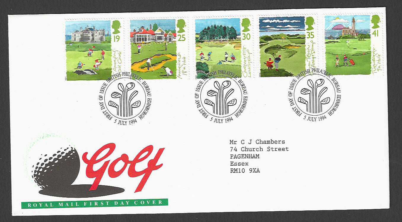 Great  Britain FDC - Golf Royal Mail, 1994 - GGG00336