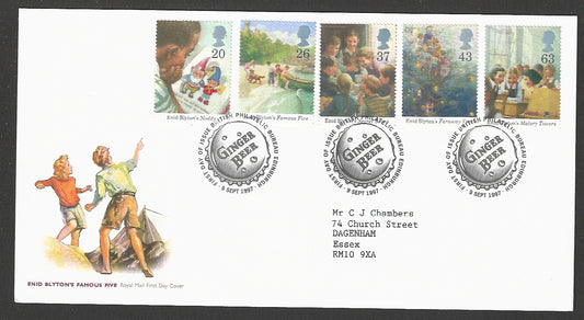Great  Britain FDC - Enid Blyton's Famous Set of Five Value, 1997 - GGG00349