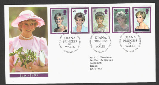 Great  Britain FDC - Diana Princess of Wales, 1997 - GGG00351