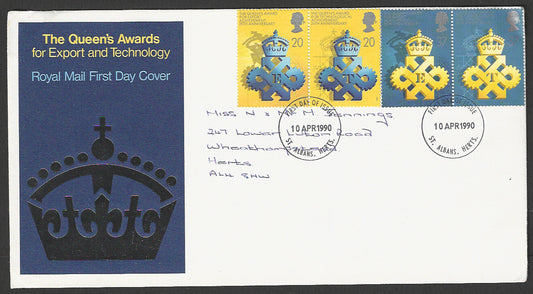 Great  Britain FDC - The Queens Awards for Export and Technology, 1990 - GGG00362