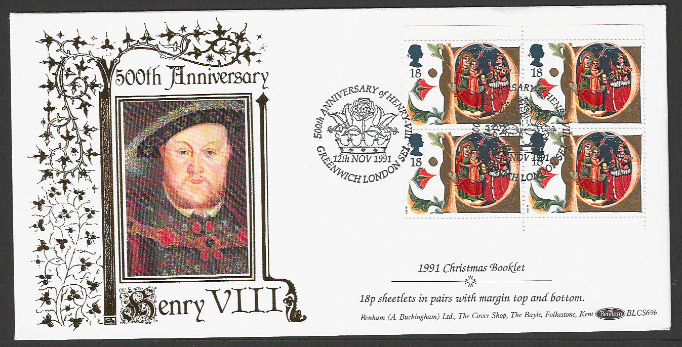 Great  Britain FDC - GB Benham 500th Anniversary, 1991 - GGG00368