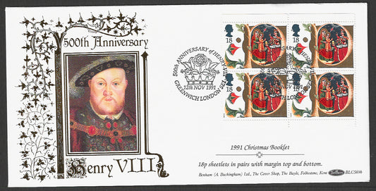 Great  Britain FDC - GB Benham 500th Anniversary, 1991 - GGG00368