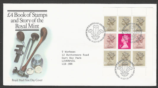 Great  Britain FDC - Book of Stamps and Story of Royal Mint, 1983 - GGG00388