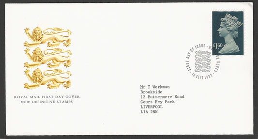 Great  Britain FDC - New Definitive Stamp Royal Mail, 1986 - GGG00393