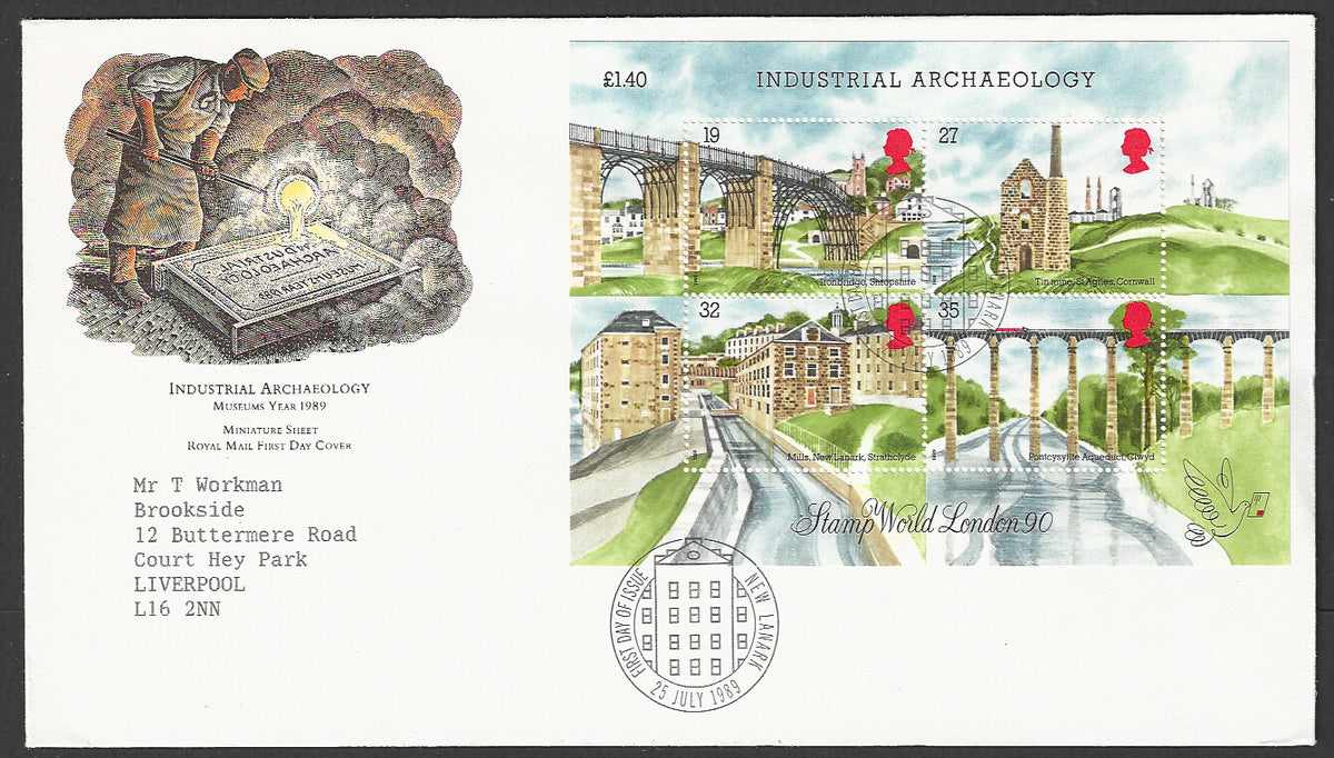 Great  Britain FDC - Industrial Archaeology, 1989 - GGG00398