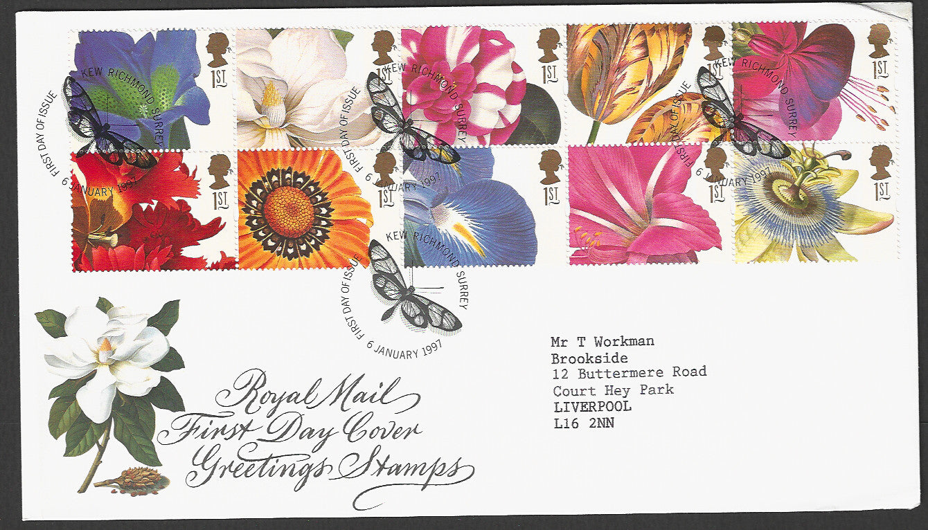Great  Britain FDC - Greeting Stamps, 1997 - GGG00404