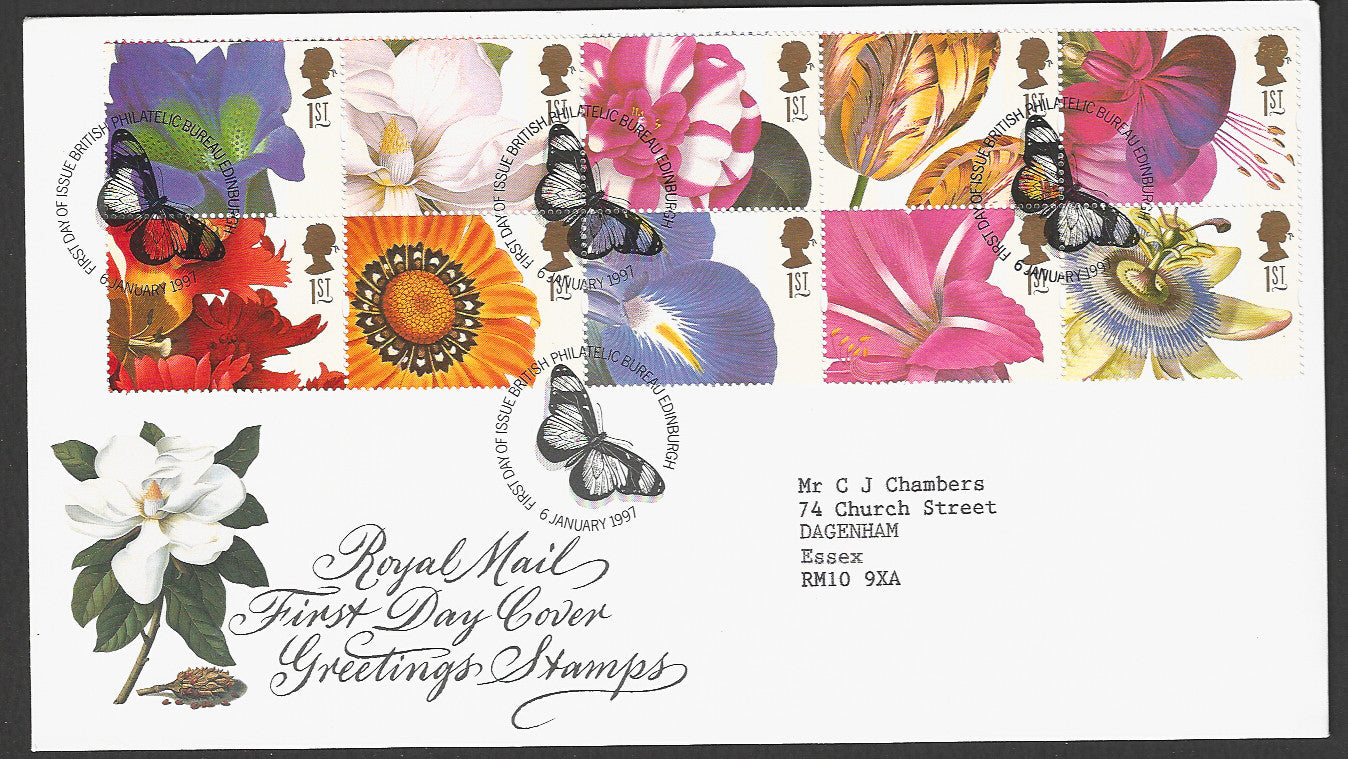 Great  Britain FDC - Greeting Stamps, 1997 - GGG00405