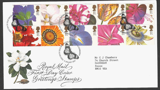 Great  Britain FDC - Greeting Stamps, 1997 - GGG00405