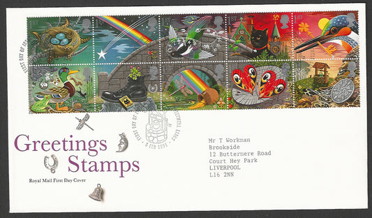 Great  Britain FDC - Greeting Stamps, 1991 - GGG00414