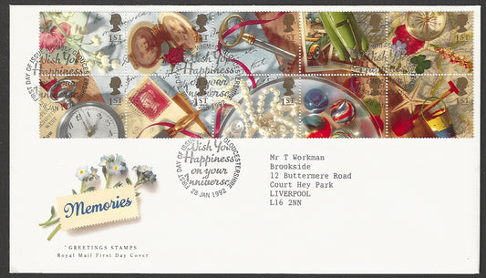 Great  Britain FDC - Greeting Stamps, 1992 - GGG00415