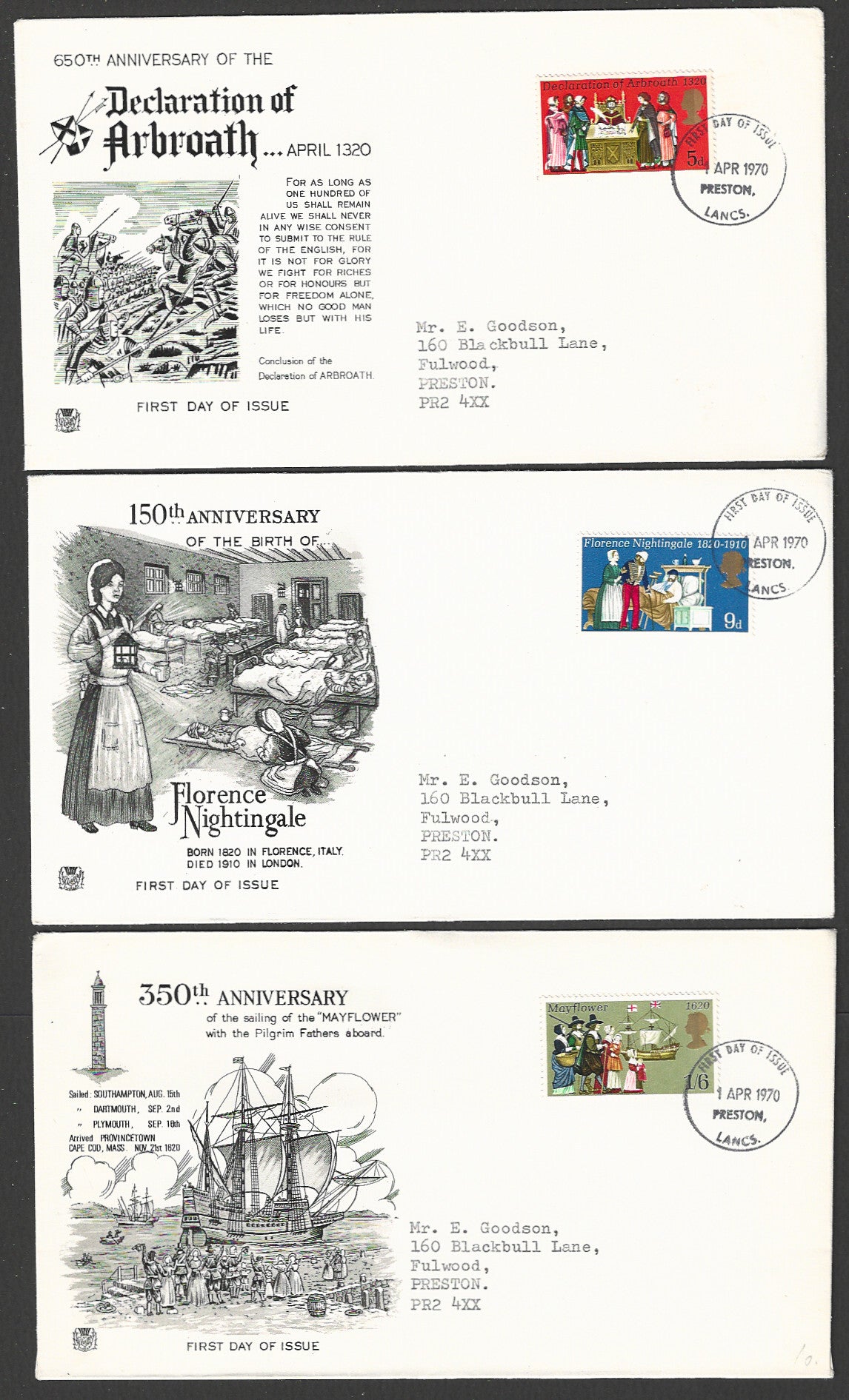 Great  Britain FDC - First day of Issue Set of 2, 1970 - GGG00418