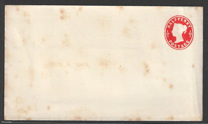Great Britain 1901 Postal Stationary Cover Mint Half penny Few Stains - GGG00456