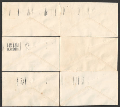 Malaya 12 Different State Coronation of Queen Elizabeth II 1953 Singapore Cancellation, Rare - GGG00458