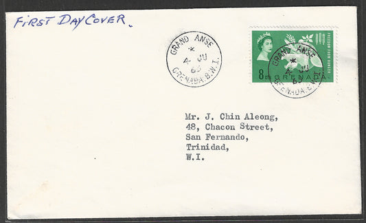 Grenada stamps FDC - Freedom from Hunger, 1963 - GGG00464