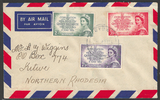 Australia Commerorating the Coronation II Elizabeth II to Northern Rhodesia, 1953 - GGG00484