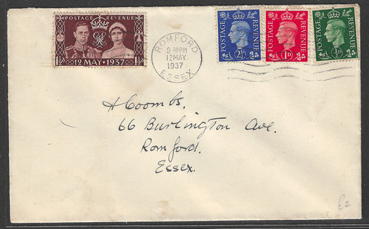 Great Britain Coronation FDC Stamps with other Definitiave, 1937  - GGG00497