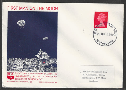 Great Britain - Space cover - First Man on the moon, 1969  - GGG00512