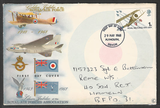 Great Britain - 25th Anniversary of Royal Air Forces Association , 1968  - GGG00518