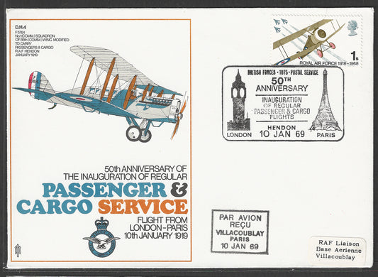 Great Britain - 50 th anniversary of REgular Passenger and Cargo Service, 1969  - GGG00520