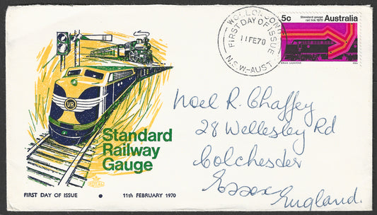Australia FDC - Standrad Railway Gauge, 1970 - GGG00575