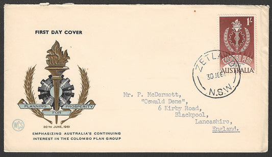 Australia FDC - Emphasizing Australis Continuing interest in the Colombo Plan Group, 1961  - GGG00589