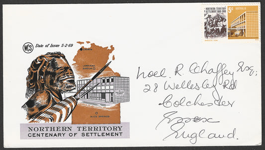 Australia FDC - Northern Territory Stamps Not Cancelled, 1969  - GGG00592