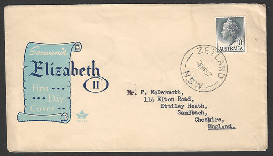 Australia FDC - Q E II , 1957 - GGG00606