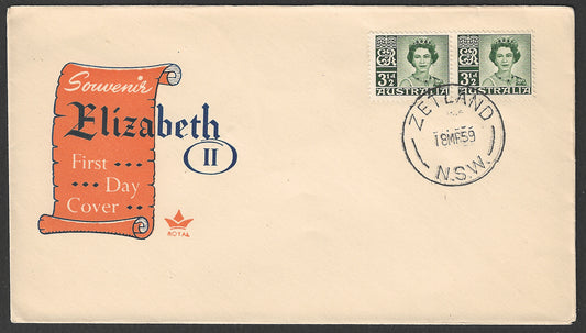 Australia FDC - KQ E II Souvenir cover, 1959 - GGG00612