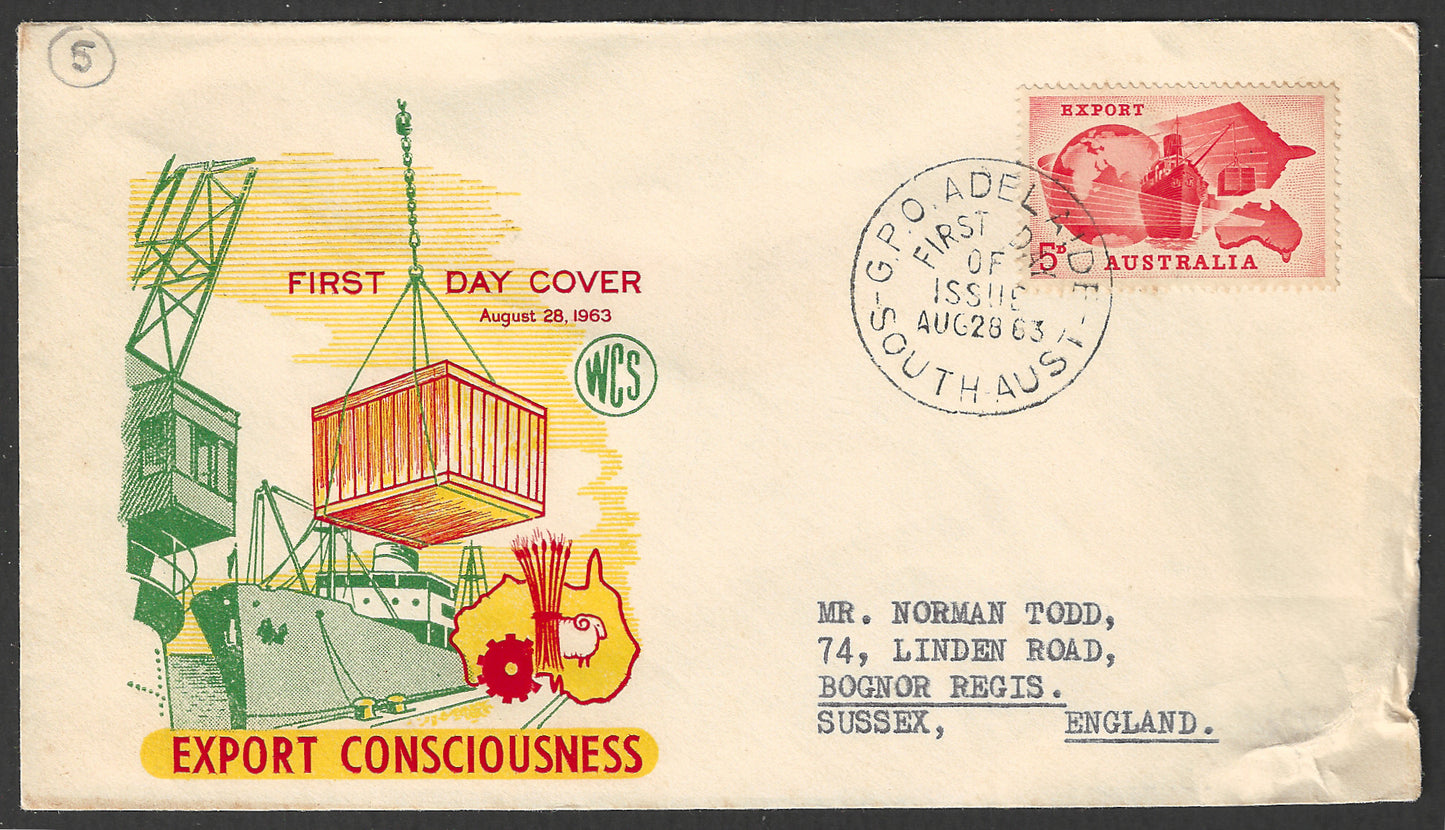 Australia FDC - CExport Consciousness , 1963 - GGG00619