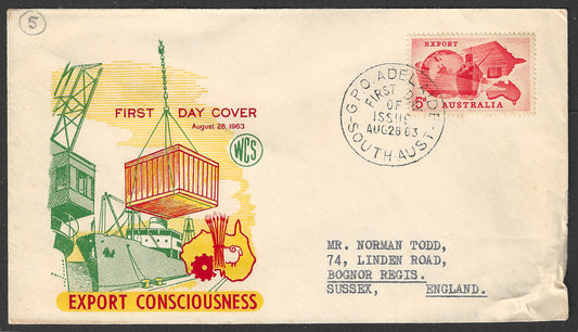 Australia FDC - CExport Consciousness , 1963 - GGG00619