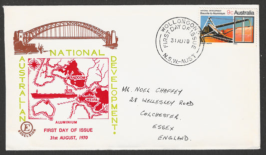 Australia FDC - National Development , Aluminium, 1970 - GGG00629