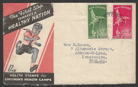 New Zealand stamps FDC - Healty Nation - 1947 - GGG00641