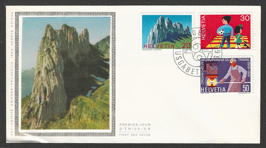 Helvetia stamps FDC - Silk Catche , 1969 - GGG00649
