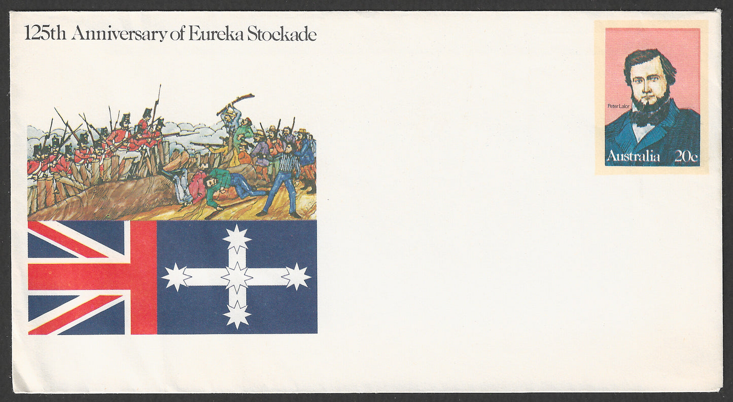 Australia Pre Paid Cover - 125th Anniversary of Eureka Stoekade - GGG00704