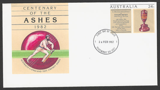 Australia Pre Paid Cover - Centenary of the Ashes, 1982, Cricket - GGG00705