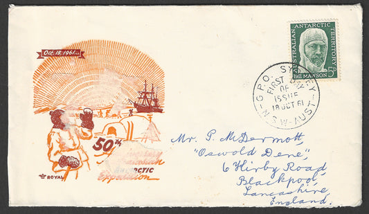 Australia Antarctic Territory - FDC Cover - Expedition, 1961  - GGG00741