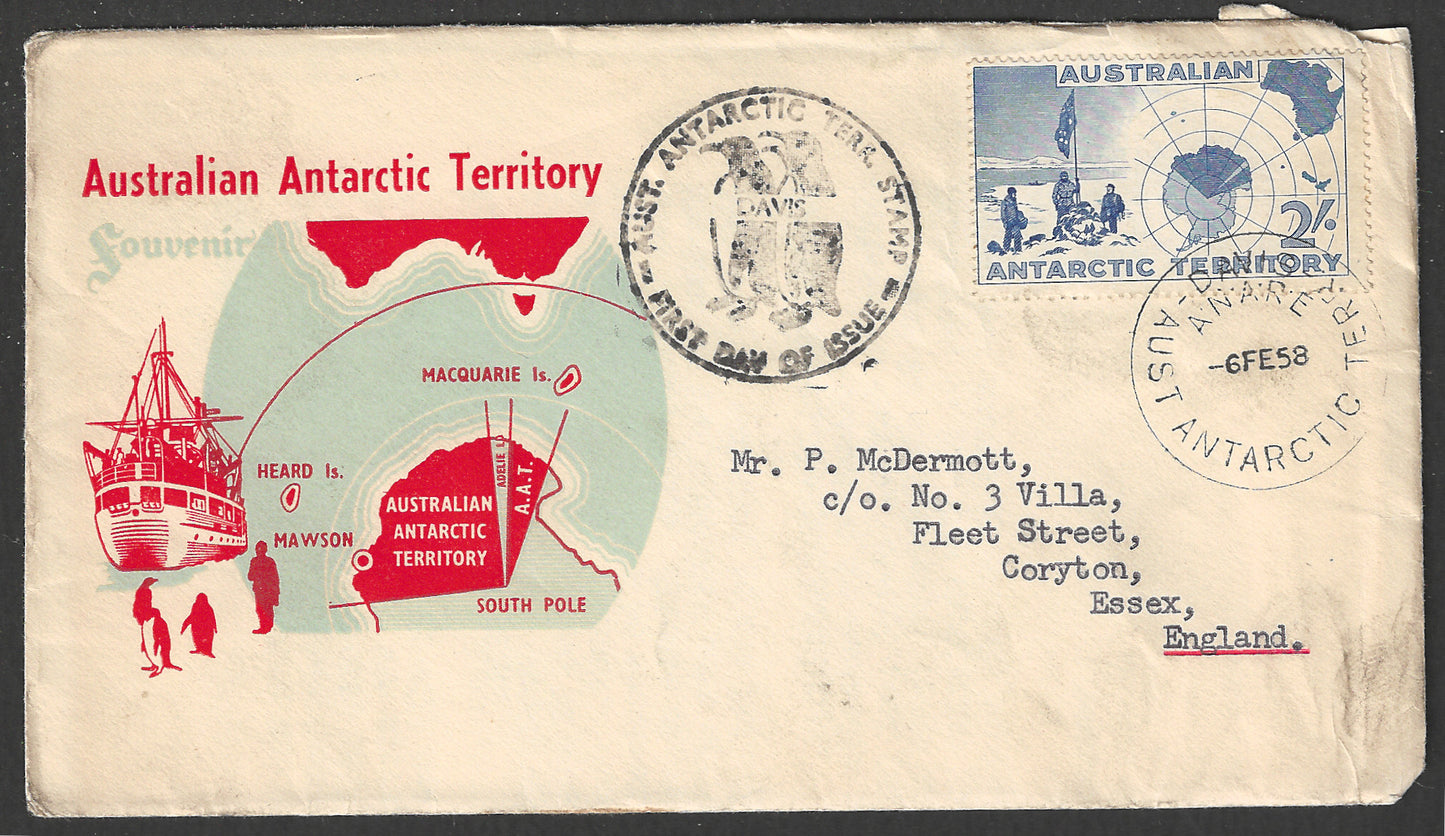 Australia Antarctic Territory - FDC / Souvenir Cover - 1957 - GGG00744