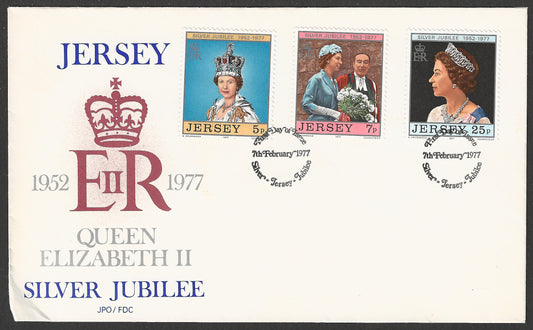 Jersey Fdc Stamps - QE II silver Jubilee , 1977 - GGG00751